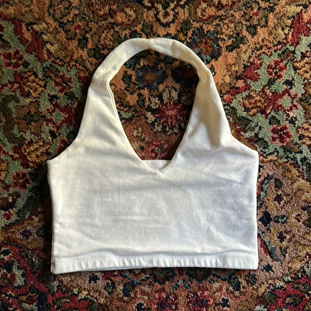 white halter top